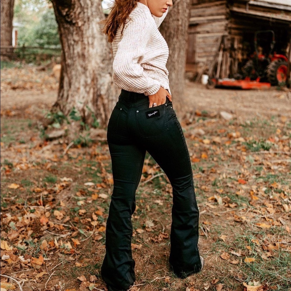 Wrangler Black Flare Jeans